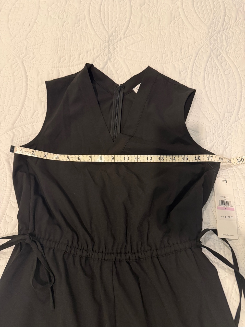 Calvin Klein Black Shorts Jumper - Picture 7 of 7